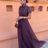 Ashley — Vintage Μακρύ Φόρεμα σε Σιφόν