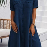 Patricia | Midi Casual Φόρεμα σε Τζιν